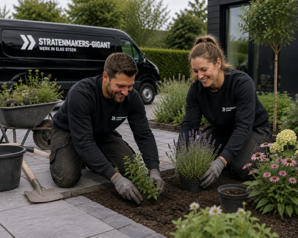 Raoul en thirza tuin aanleggen hoofddorp