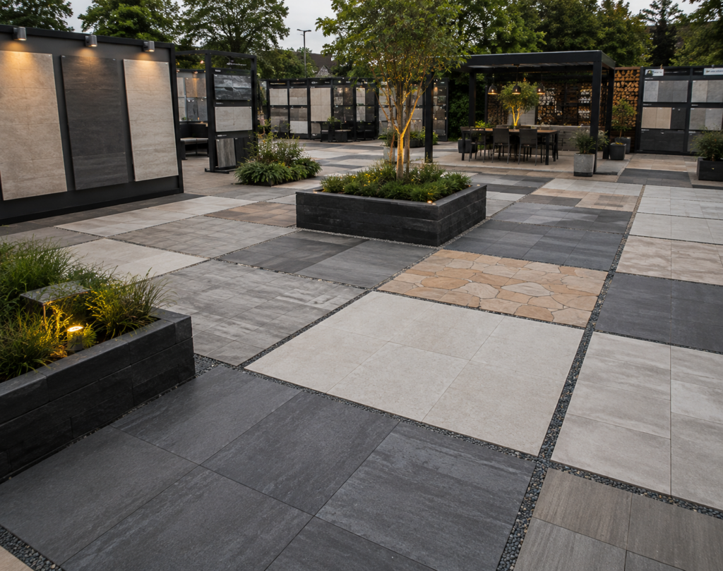 Showroom stratenmakers gigant buiten tegels